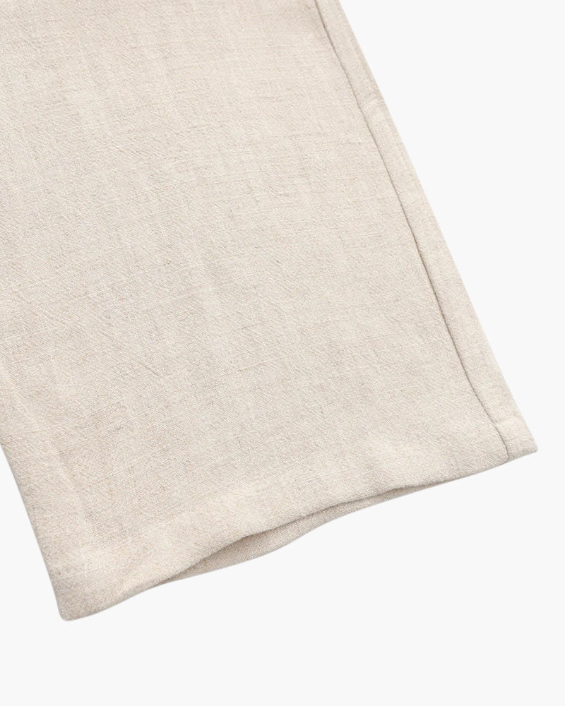 Slim Fit Linen Pantalon