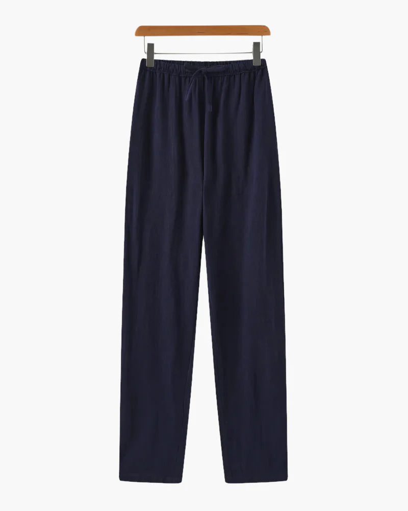 Slim Fit Linen Pantalon